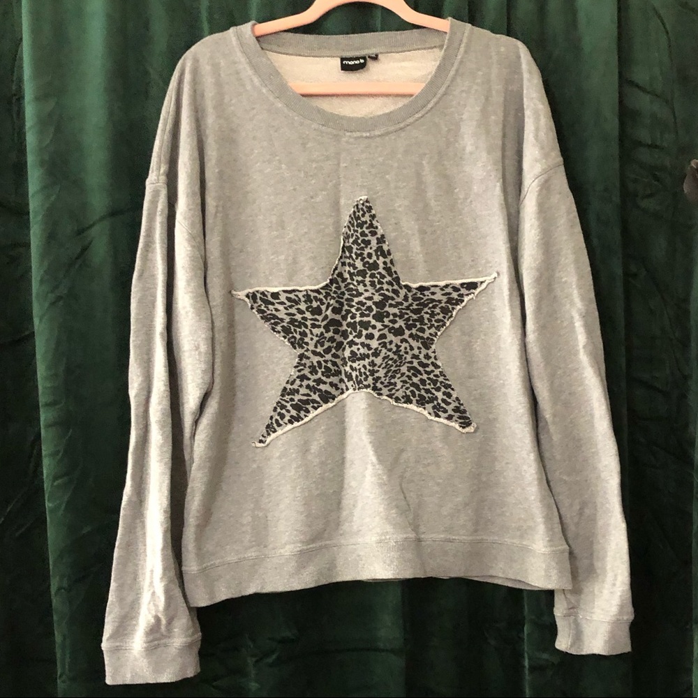 Leopard star sweatshirt